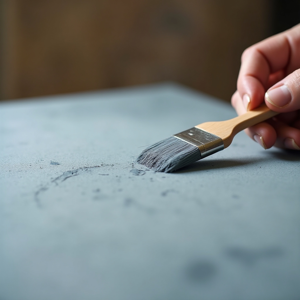 Aplicación de cera protectora sobre superficie pintada con chalk paint
